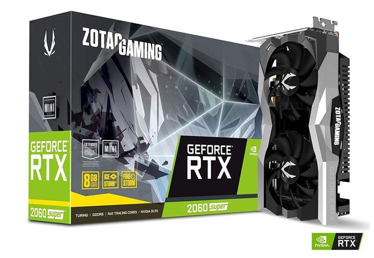 Zotac Gaming GeForce RTX 2060 Super Mini 8GB GDDR6 PCI-E Gen 4x4 - Graphics Card - كرت الشاشة